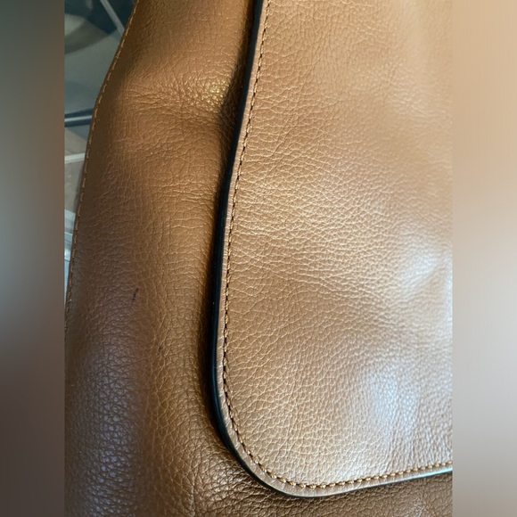 COACH Flap Bag, Medium, Canvas Strap, Silver Hardware, Brown Soft Leather - Picture 16 of 16